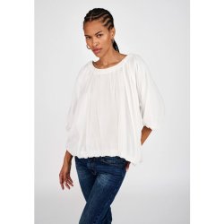 Rachelle volie cloud blouse Rabens Saloner, white