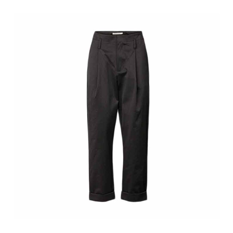 Raina cotton fusion pleat pants Rabens Saloner, pirate black