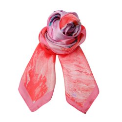 Claude mini scarf Black Colour, red