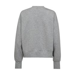 Renzi o-ls sweatshirt Mos Mosh, grey melange