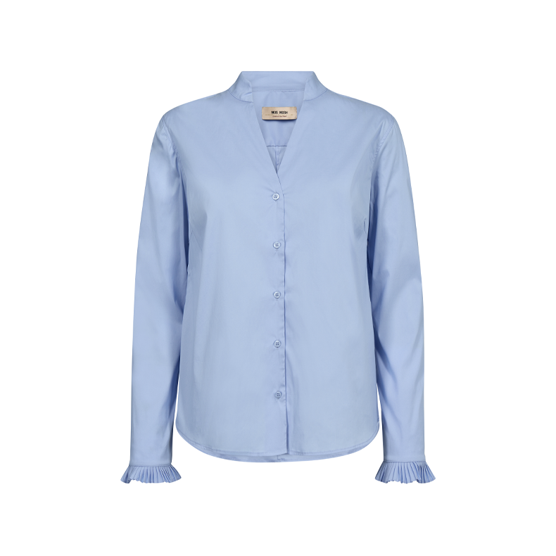 Hassie pleat shirt Mos Mosh, brunnera blue