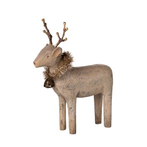 Small wooden reindeer Maileg, nature