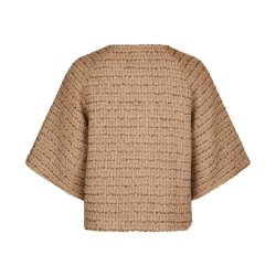 Rosella boucle mini jacket Neo Noir, taupe