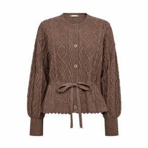 Rowcc cable tie cardigan Co'Couture, walnut