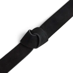 Suede belt Depeche, black/gold