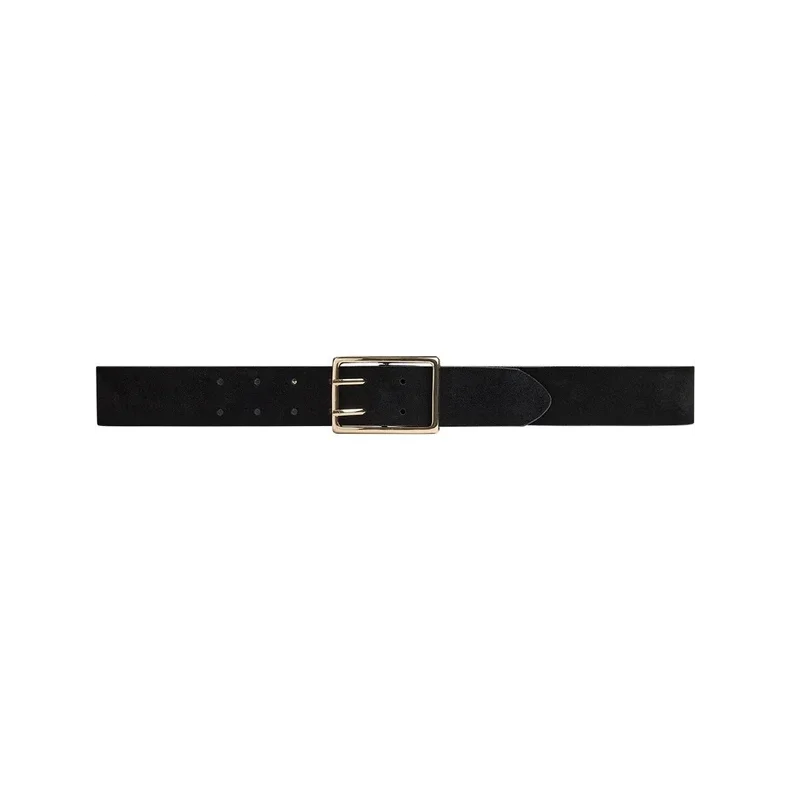 Suede belt Depeche, black/gold