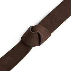 Suede belt Depeche, dark brown