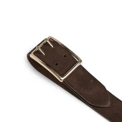 Suede belt Depeche, dark brown