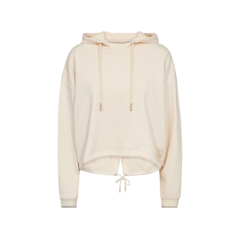 Salva ls hoodie sweatshirt Mos Mosh, ecru M