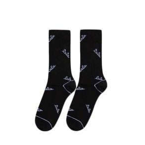 Sanira cotton blend socks Lala Berlin, black/white logo