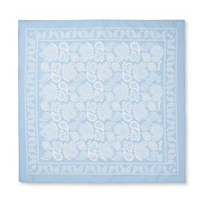 Soft cotton paisley solid scarf Mads N�rgaard, cashmere blue