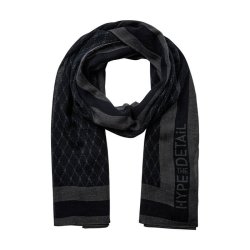 Scarf w/logo Hype the Detail, black