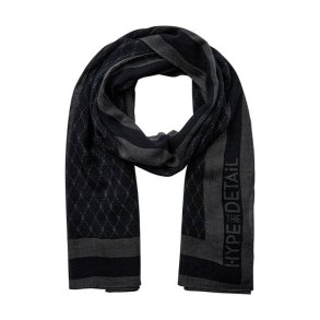 Scarf w/logo Hype the Detail, black