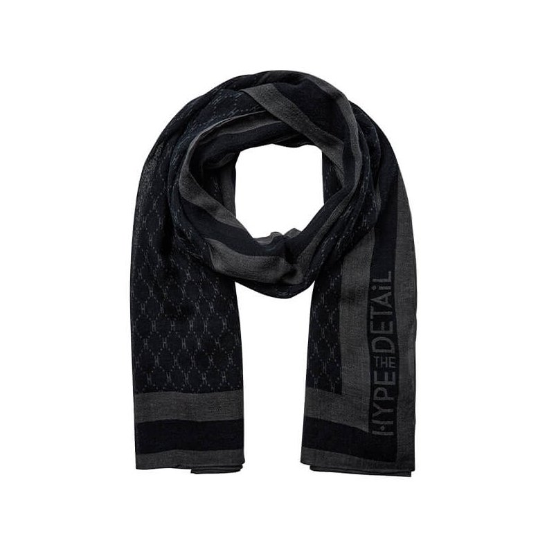 Scarf w/logo Hype the Detail, black