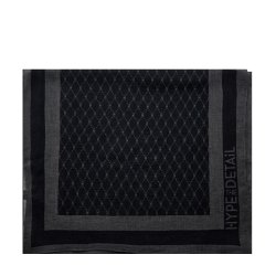 Scarf w/logo Hype the Detail, black