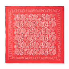 Soft cotton paisley solid scarf Mads N�rgaard, fiery red