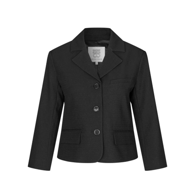 Sella short blazer Second Female, black