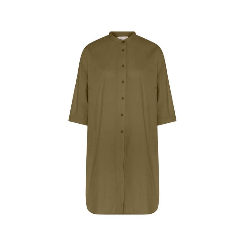 Seoul 2/4 long shirt Frau, military olive