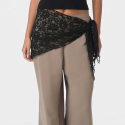 Serina lace scarf Neo Noir, black