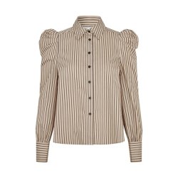 Serina slim shirt Second Female, camel