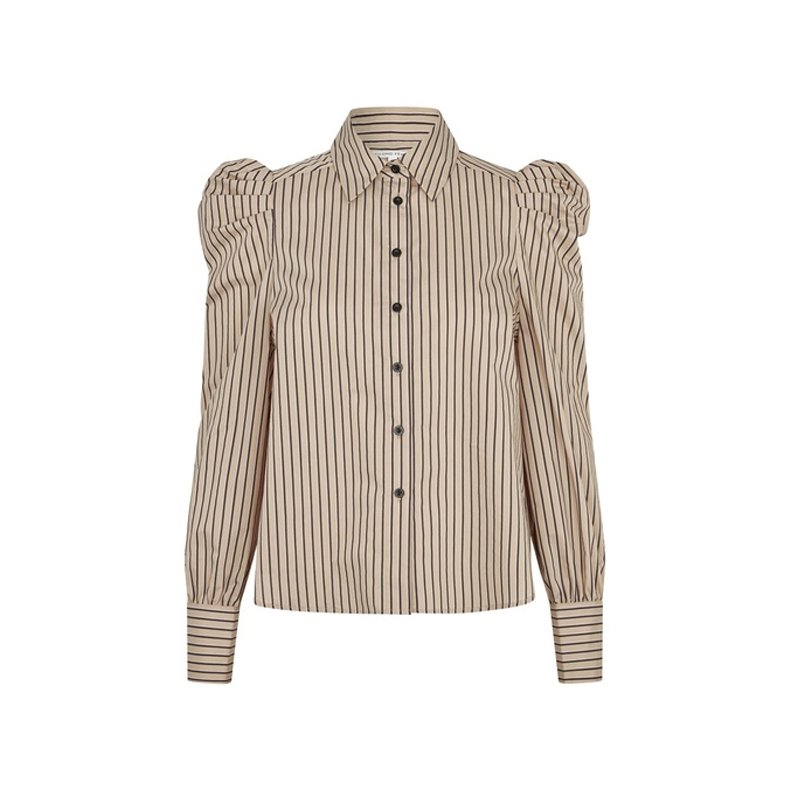 Serina slim shirt Second Female, camel
