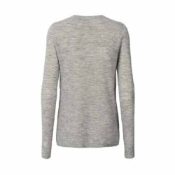 Shauna waffled knit long sleeve top Rabens Saloner, grey melange