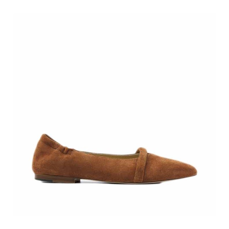 Lola rose ballerina Via Vai, suede nocciola