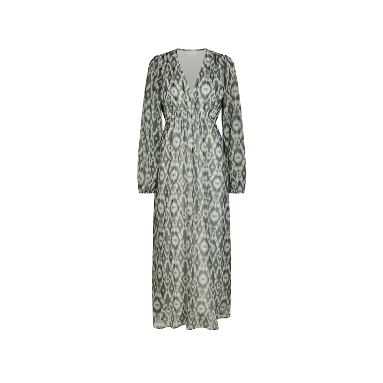 Silfi graphic fade dress Neo Noir, dusty green