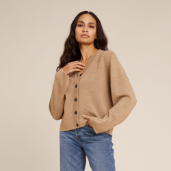 Silvia cardigan Sibin Linnebjerg, light camel