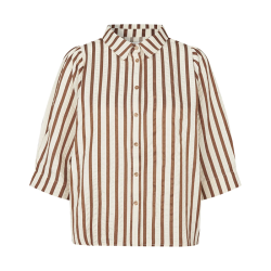 Lollys Laundry BonoLL Shirt SS, dark mokka