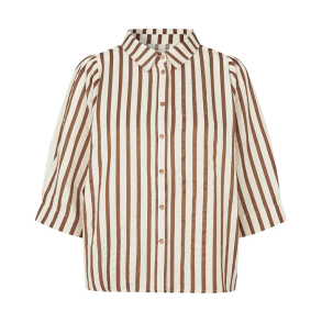 Lollys Laundry BonoLL Shirt SS, dark mokka