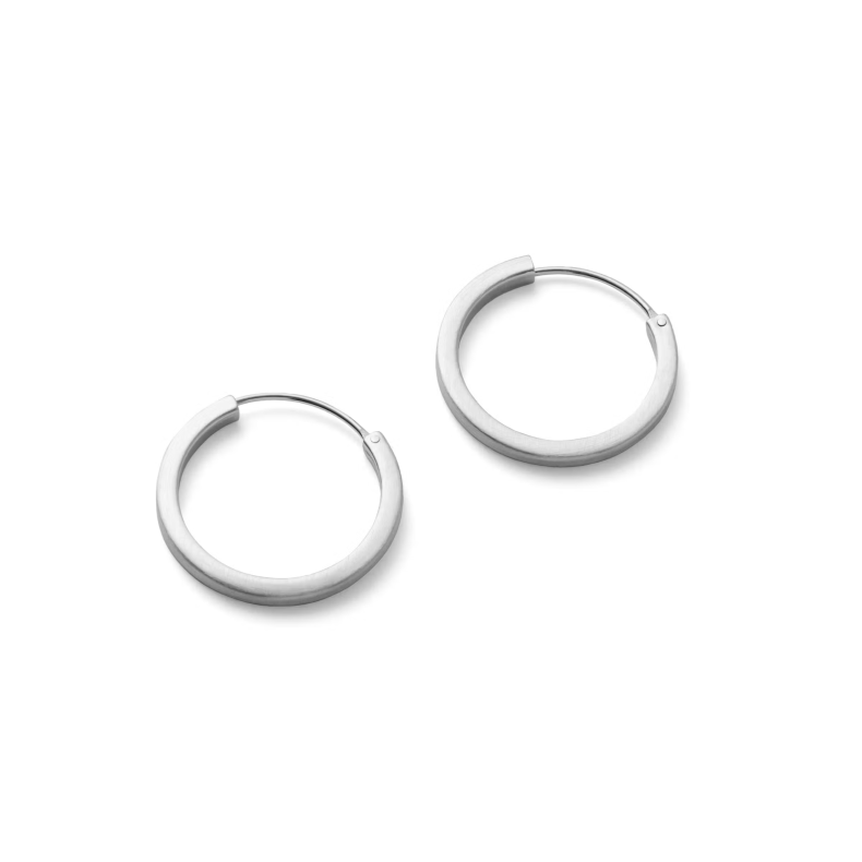Pernille Corydon Small circle line hoops, s�lv