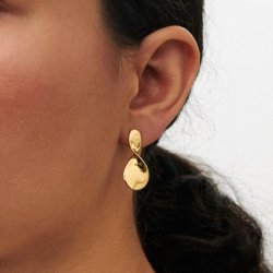 Small la pausa earrings Pernille Corydon, gold