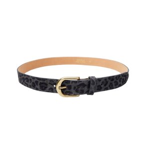 Smilla suede belt Black Colour, grey