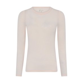Lucca cashmere ls o-neck top Frau, soft pink