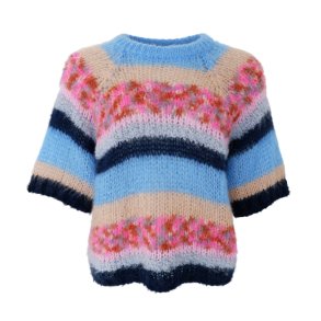 Sophie striped jumper Black Colour, blue multi