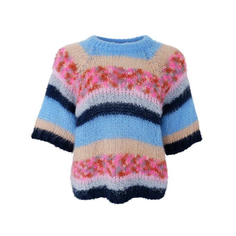 Sophie striped jumper Black Colour, blue multi