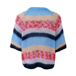 Sophie striped jumper Black Colour, blue multi