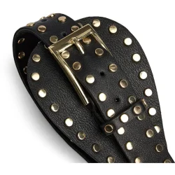 Studded waist belt Depeche, black/brass