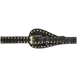 Studded waist belt Depeche, black/brass