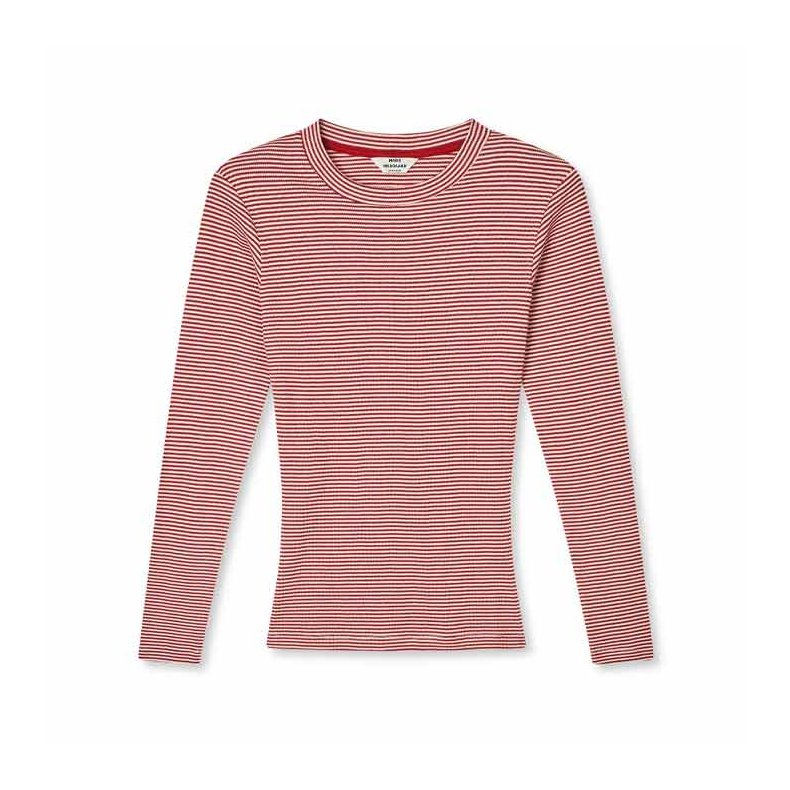 2x2 Cotton Stripe Tuba tee LS Mads Nrgaard, winery/vanilla ice