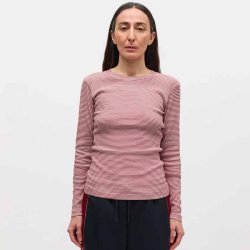 2x2 Cotton Stripe Tuba tee LS Mads Nrgaard, winery/vanilla ice