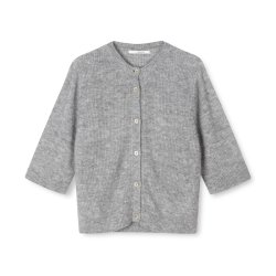 Summer knit cardigan Sibin Linnebjerg, sweat grey