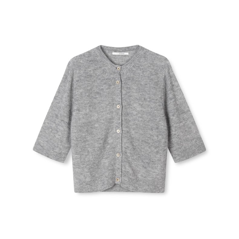 Summer knit cardigan Sibin Linnebjerg, sweat grey