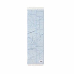 Svea wool mix scarf Lala Berlin, blue/white
