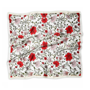 Sneaky Fox Sylvie silk scarf, cream