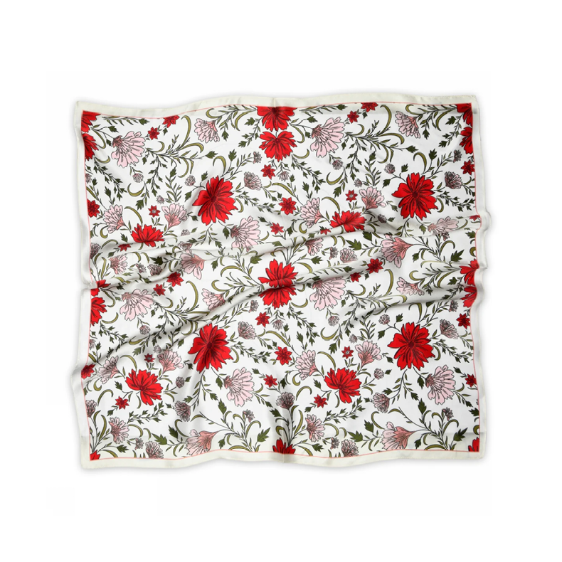 Sneaky Fox Sylvie silk scarf, cream