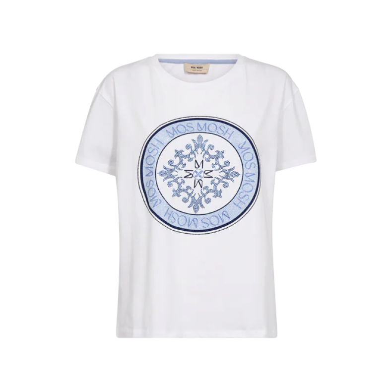Mos Mosh Safina o-ss tee, white