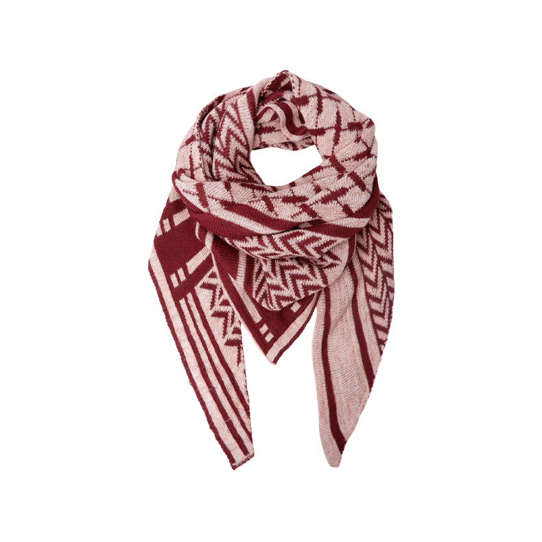 Bcbex triangle scarf Black Colour, wine