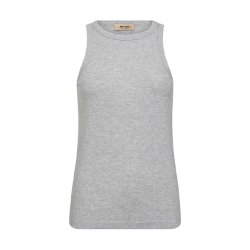 Lago tank top Mos Mosh, light grey melange